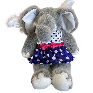 Build A‎ Bear Elephant Angel Wings Dress Set Vintage 1997 Holiday Christmas Gift